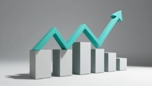 yükselen bir grafik